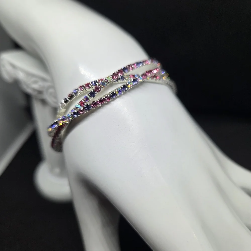 Colorful Rhinestine Bracelets - Picture 6 of 6